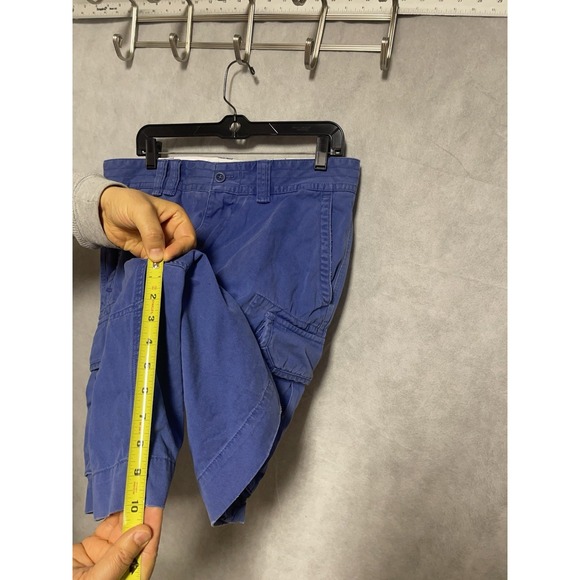 Polo Ralph Lauren Shorts Men 34 Blue Cargo Heavyweight Outdoor Hiking Twill Camp - Picture 5 of 9